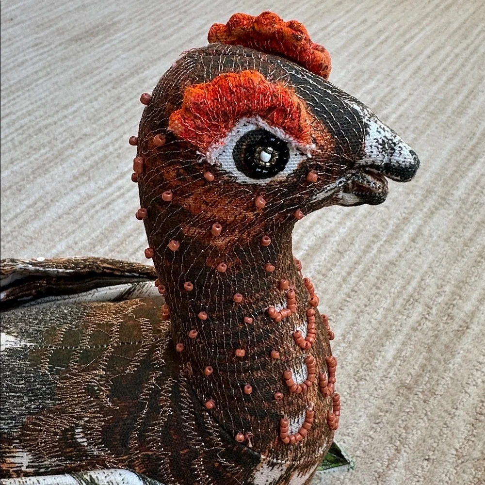 John Derian for Target Beaded Grouse Pillow 2025 Fall